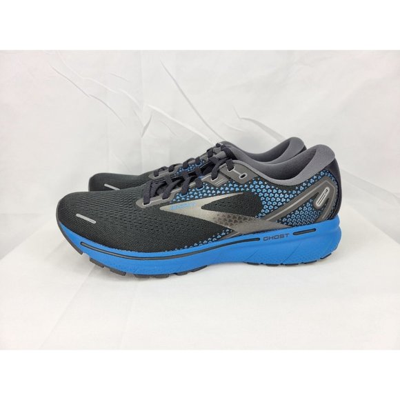 Brooks Ghost 14 Running Shoes Sneakers Mens Size 13 Black Blue Gray 1103691D056 - Picture 6 of 9